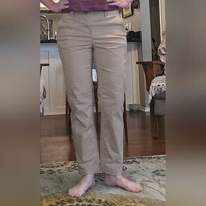 LOFT The Slim Women's Tan Straight Leg Pants Size 0